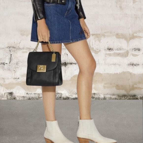 Coach Cassidy Parker Top Handle Convertible Backpack Black - Picture 1 of 11